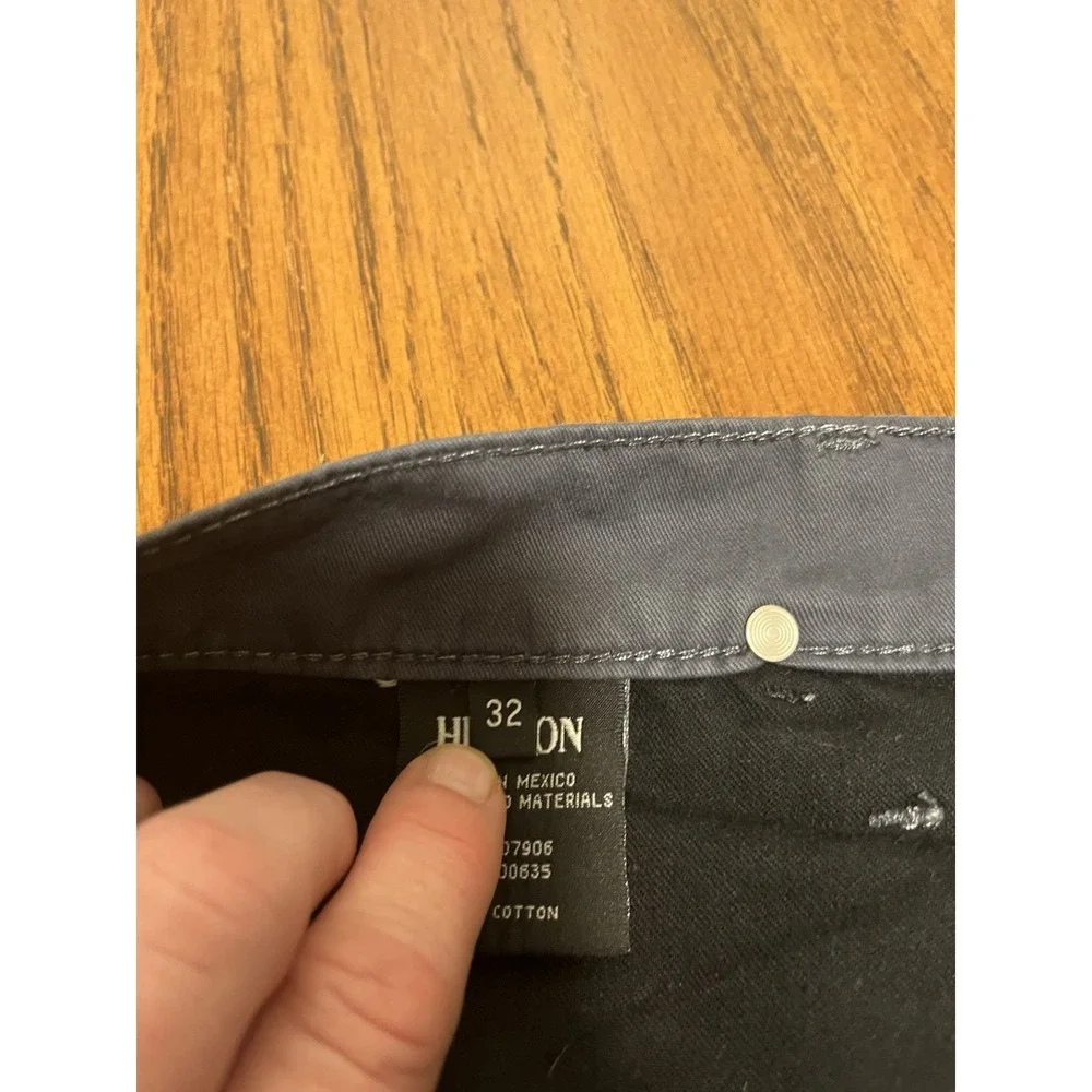 Hudson Sartor Slouchy‎ Skinny Jeans Men's 32x34 Blue Button Fly Solid Cotton